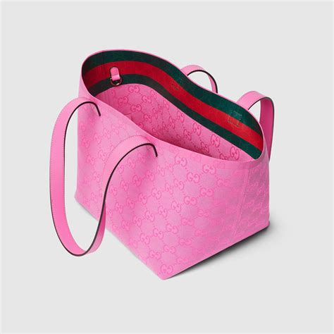 gucci red guccissima tote|Gucci Totissima small tote bag in pink GG canvas .